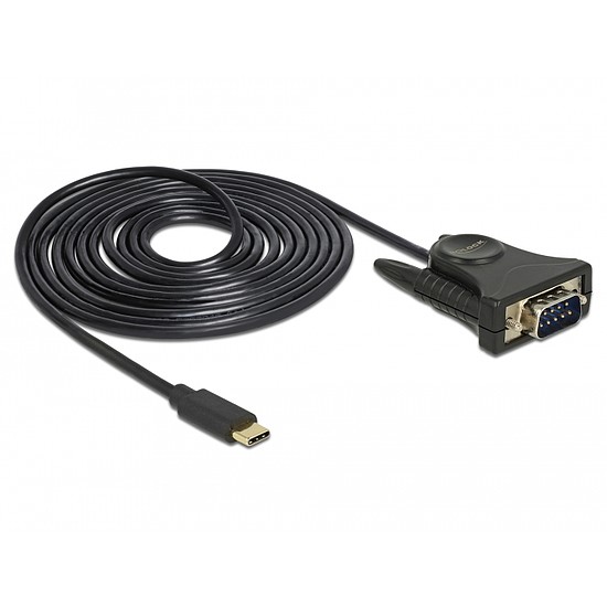 Delock Adapter, USB Type-C > 1 db soros DB9 RS-232 (62964)