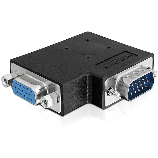 Delock adapter VGA apa / anya 90 -os szögben oldalra (65345)