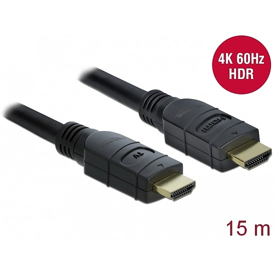 Delock Aktív HDMI kábel 4K 60 Hz 15 m (85285)