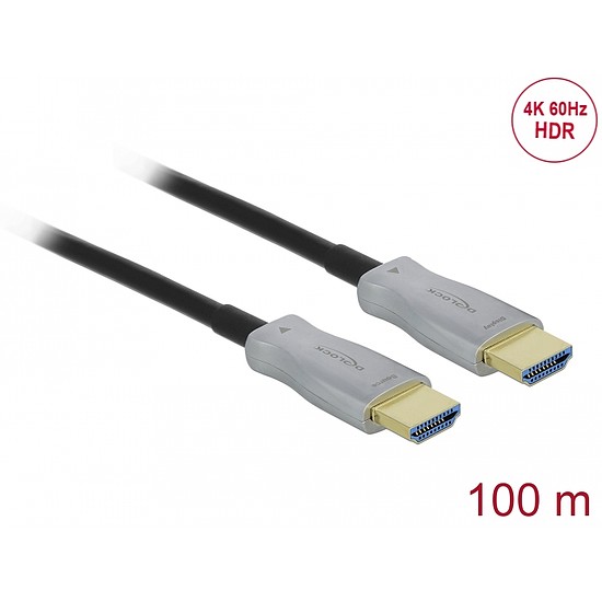 Delock Aktív optikai kábel HDMI 4K 60 Hz 100 m (84137)