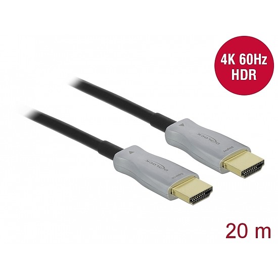 Delock Aktív optikai kábel HDMI 4K 60 Hz 20 m (85015)