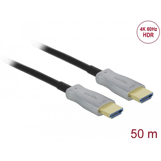 Delock Aktív optikai kábel HDMI 4K 60 Hz 50 m (84133)