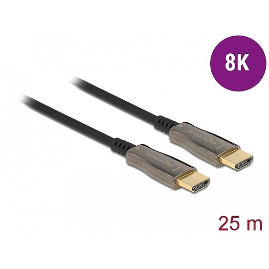 Delock Aktív optikai kábel HDMI 8K 60 Hz 25 m (84039)