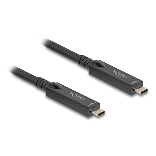 Delock Aktív optikai USB-C 8K Video + adat + PD kábel 8 m