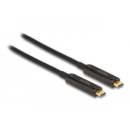 Delock Aktív optikai video kábel USB-C csatlakozóval 4K 60 Hz 5 m
