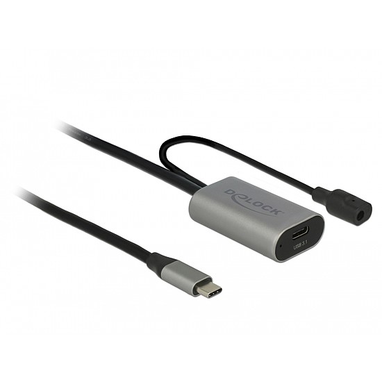 Delock Aktív USB 3.1 Gen 1 bovíto kábel USB Type-C 5 m hosszú (85392)