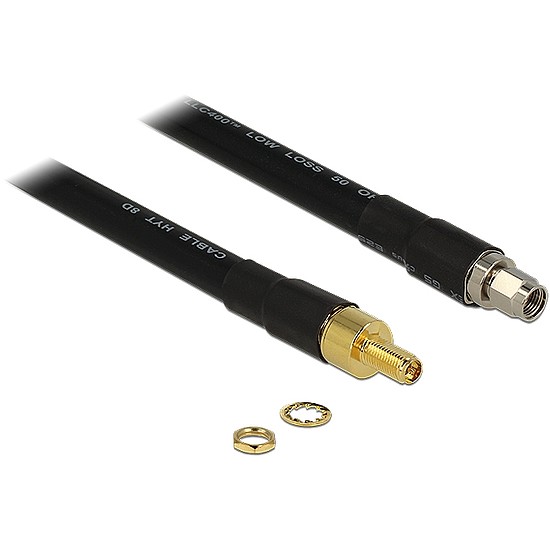 Delock Antenna Cable RP-SMA Plug > RP-SMA Jack CFD400 LLC400 0.4 m low loss (13012)