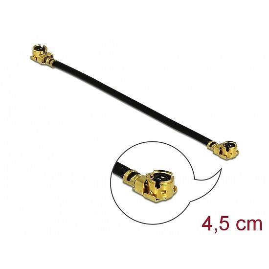 Delock Antenna kábel MHF I-dugó apa MHF I-dugó 1,13 4,5 cm (12605)