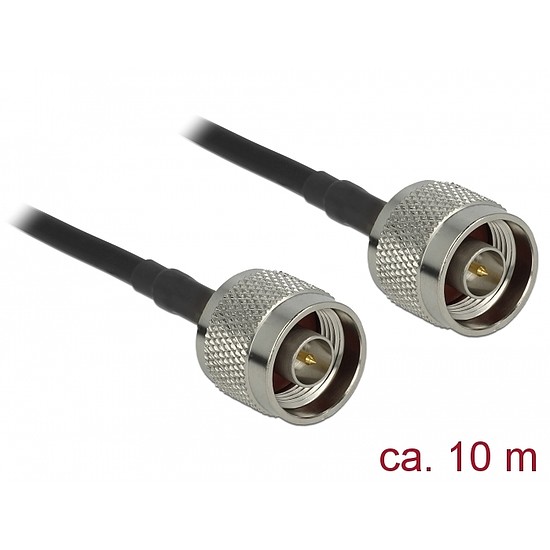 Delock Antenna kábel N-dugó apa N-dugó LMR195 10 m low loss (90424)