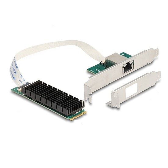 Delock Átalakító, M.2 aljzat B+M nyílással 1 x RJ45 10 Gigabit LAN