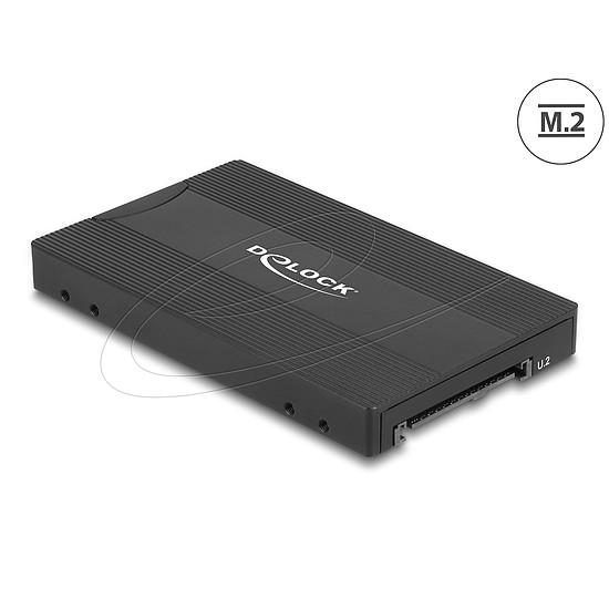 Delock Átalakító M.2 kulcs M NVMe SSD - U.2 vagy M.2 kulcs B SATA SSD - SATA - eszközmentes