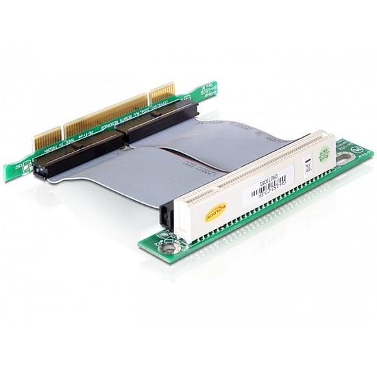 Delock Bővítő kártya PCI 32-Bit > PCI 32-Bit 7 cm-es bal oldali beillesztésű flexibilis kábellel (41793)