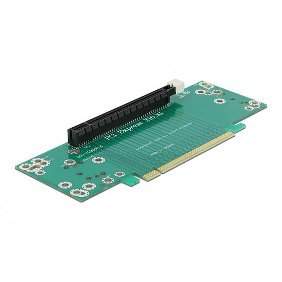 Delock Bővítőkártya PCI Express x16 - x16, bal oldali behelyezés - Csatlakozó magassága 53,9 mm (41982)