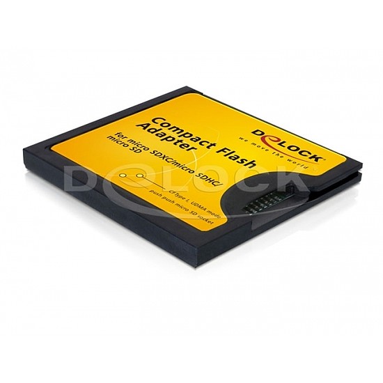 Delock Compact Flash adapter > microSD memória kártyákhoz (61795)