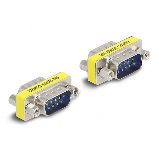 Delock D-Sub 9 pin Gender Changer apa - apa (anyákkal) 2 db.-os