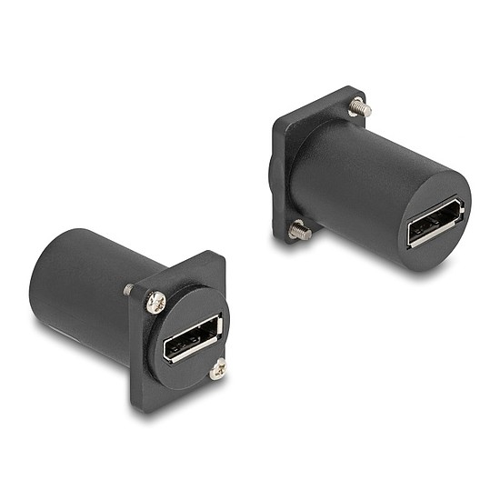 Delock D-típusú modul DisplayPort anya - anya 4K fekete