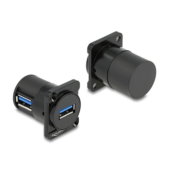 Delock D-típusú Modul USB 5 Gbps A-típusú hüvely - hüvely 90 fokban ívelt