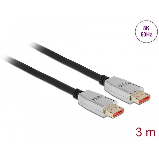 Delock DisplayPort kábel 8K 60 Hz 3 m (87042)