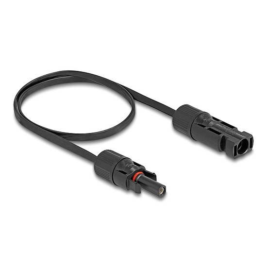 Delock DL4 napelemes lapos kábel apa - anya 60 cm fekete
