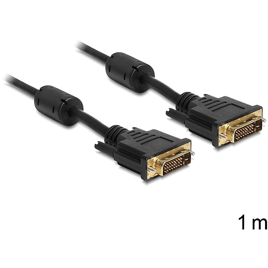 Delock DVI 24+1 apa > apa kábel, 1 m (83189)