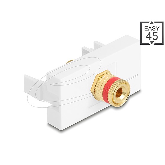Delock Easy 45 Modul kötőoszlop a menetes anyához piros/fehér
