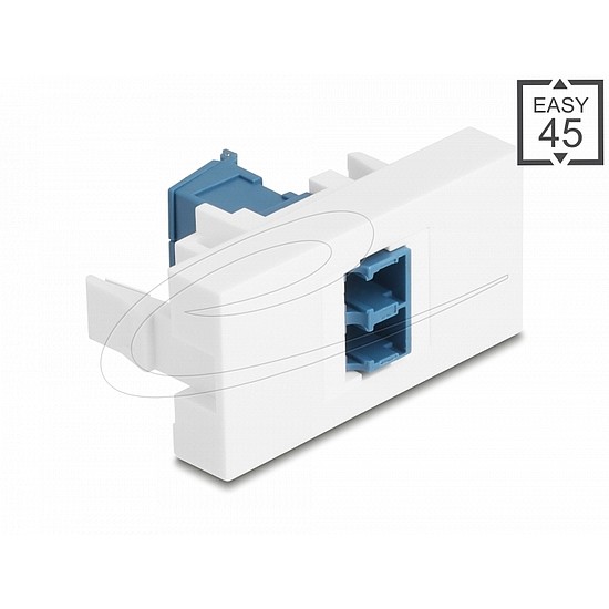 Delock Easy 45 modul LC Duplex anya LC Duplex anya lézeres védelmi flippel kék/fehér belsejében
