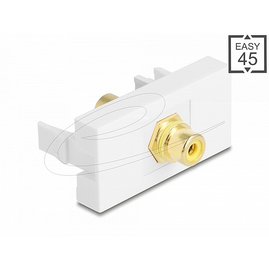 Delock Easy 45 modul RCA anya RCA anya aranyozott sárga/fehér