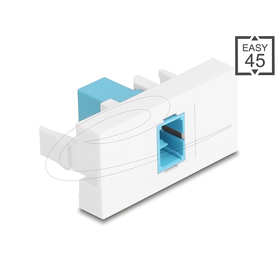 Delock Easy 45 Modul SC Simplex anya - SC Simplex anya aqua / fehér