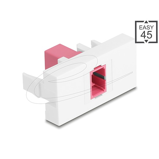 Delock Easy 45 Modul SC Simplex anya - SC Simplex anya lila / fehér