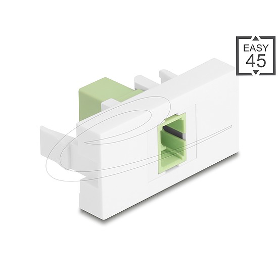 Delock Easy 45 Modul SC Simplex anya - SC Simplex anya limezöld / fehér