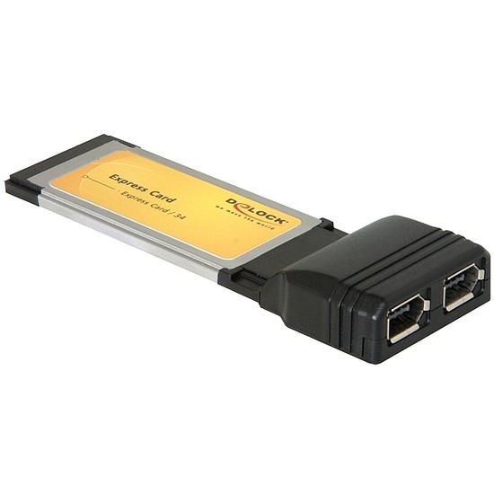 Delock Express Card - FireWire A adapter (2 férőhellyel) (61387)