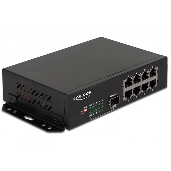 Delock Gigabit Ethernet-kapcsoló, 8 port + 1 SFP (87708)