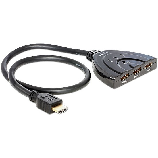 Delock HDMI 3 - 1 Switch kétirányú (87619)