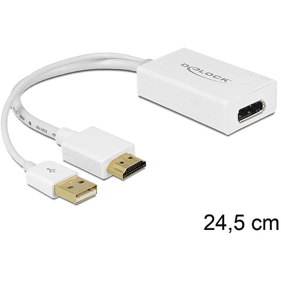 Delock HDMI-A apa > Displayport anya adapter (62496)