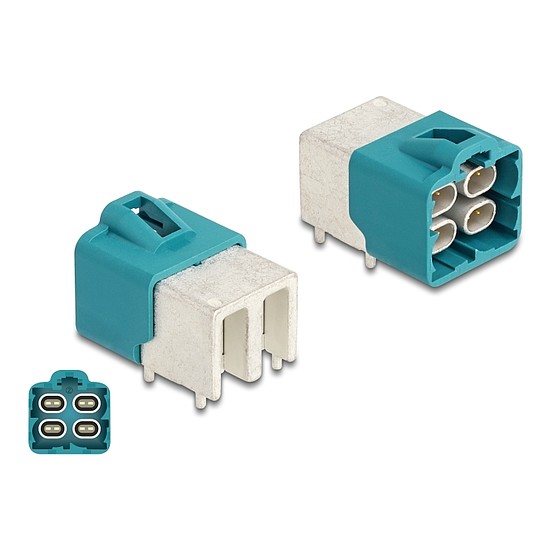 Delock HDMTD négyes csatlakozó szögletes PCB-hez