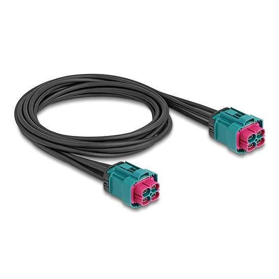 Delock HDMTD Z quad kábel anya - HDMTD Z quad anya 1 m IP67 védelmi osztályú