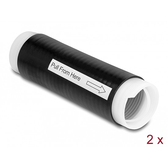 Delock hidegen zsugorodó cső 35 mm x 130 mm 2 db fekete (20861)