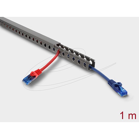 Delock Huzalozási csatorna 20 x 20 mm - hosszúsága 1 m szürke