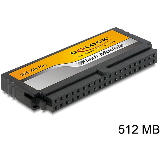 Delock IDE Flash modul 40 tűs 512 MB függőleges (54143)