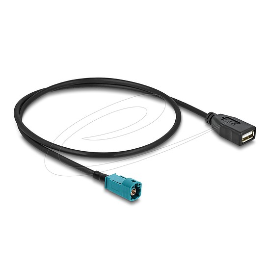 Delock Kábel HSD Z apa - A-típusú USB 2.0 anya 0,5 m