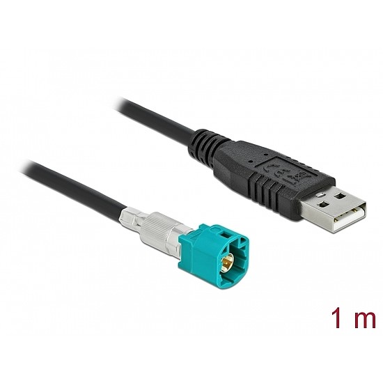 Delock Kábel HSD Z apa - A-típusú USB 2.0 apa 1 m (90490)