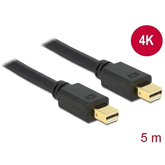 Delock Kábel Mini Displayport 1.2 dugó > Mini Displayport dugó 4K 5,0 m (83477)
