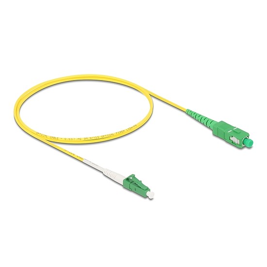 Delock Kábel, optikai szálas LC-APC > SC-APC Simplex egyszeres OS2, 1 m