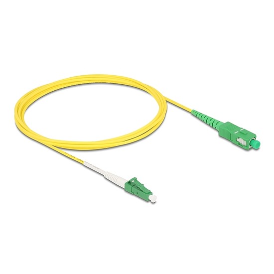 Delock Kábel, optikai szálas LC-APC > SC-APC Simplex egyszeres OS2, 2 m