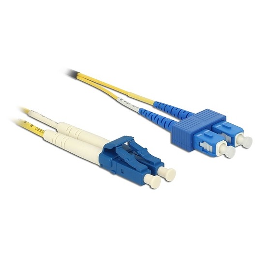 Delock Kábel, optikai szálas LC Duplex > SC Duplex egyszeres OS2, 3 m