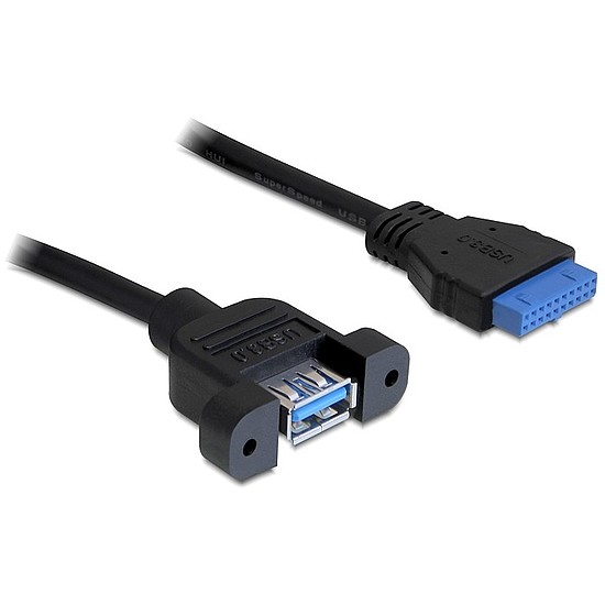 Delock kábel USB 3.0 pin header female > 1 x USB 3.0-A female (83118)