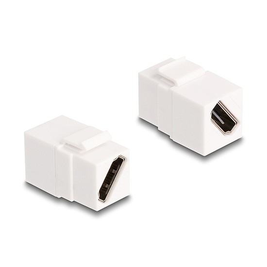 Delock Keystone modul HDMI anya - anya diagonális 8K 60 Hz fehér