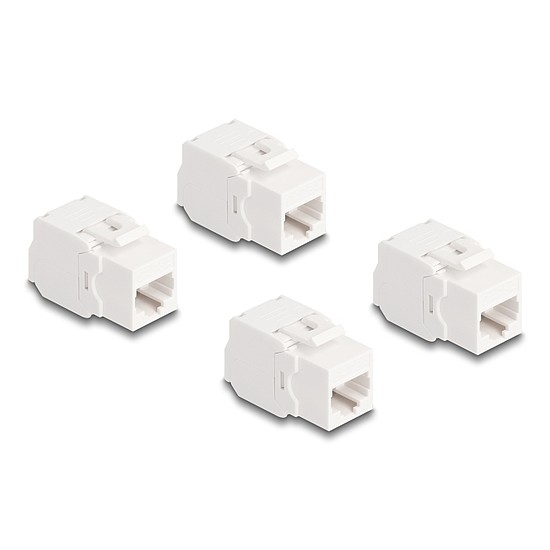 Delock Keystone modul, RJ45-aljzat Cat.6A UTP 4 db.-os