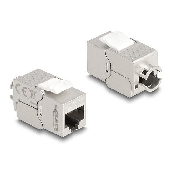 Delock Keystone Modul RJ45 anya - LSA Cat.6A Slim fokos eszköz nélkül szerelhető