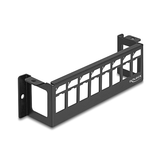 Delock Keystone patch panel 8 felületi porttal, vízszintes